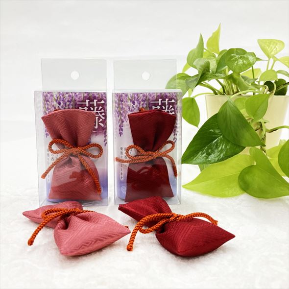 赤塚植物園オリジナル!藤かおるサシェ(赤)|雑貨10-TU