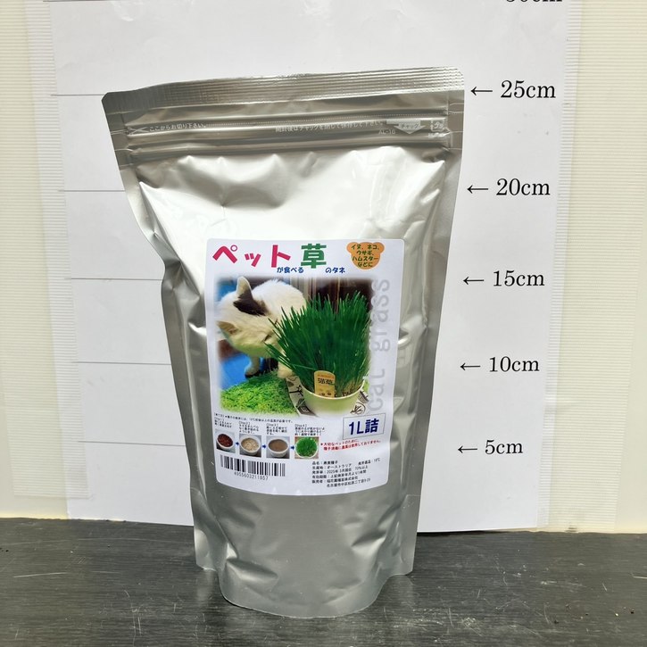 ペットが食べる草のタネ(燕麦種子)1L詰 ※種子消毒(農薬)無 |タネ10-TU