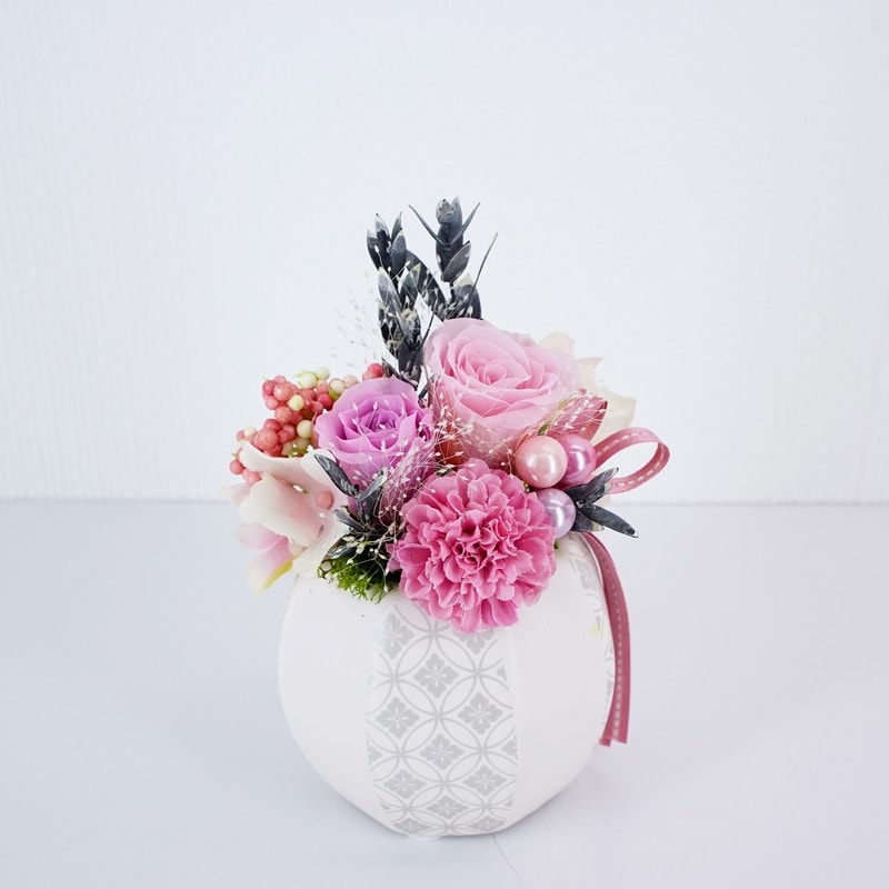 プリザーブドフラワー 桃福 ※お届けに10日程度かかる場合がございます。｜雑貨10-TA