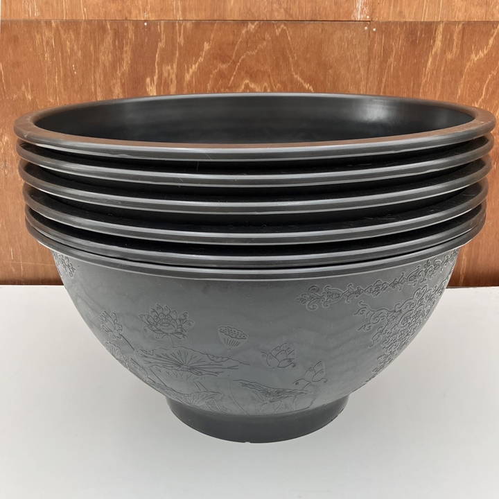【65周年記念セール】【まとめ買い！】軽くて丈夫なスイレン鉢 直径60cmの特大サイズ（黒）6個セット メダカにもビオトープにも｜s200｜資材02-TU