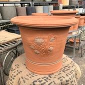 ウィッチフォード　テラコッタ　植木鉢　タグ付き　C テラコッタ鉢 ウィッチフォード Whichford Cockleshell Pot Ash 130Gxa