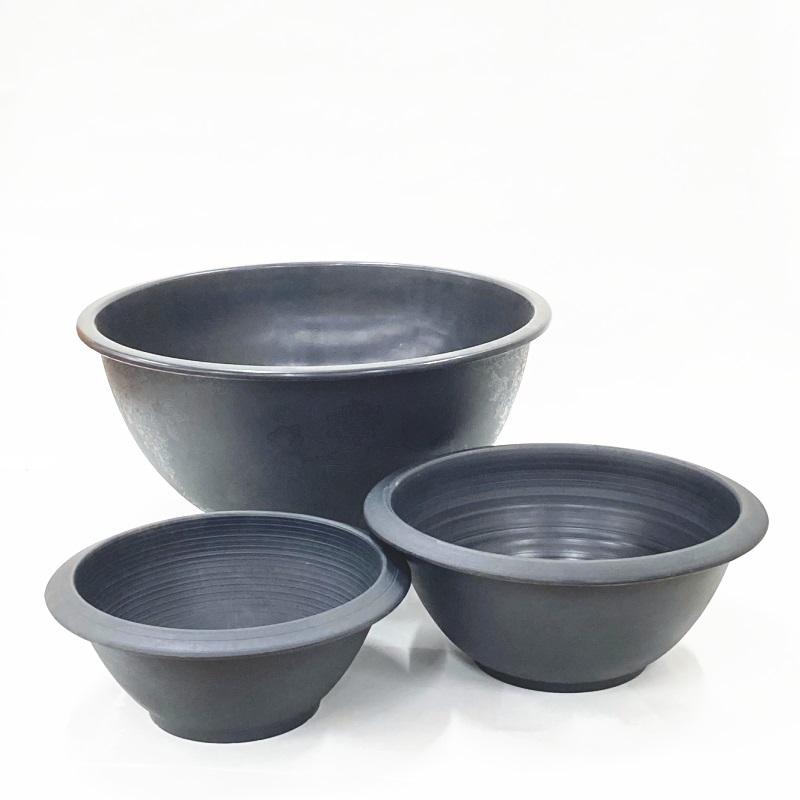 軽くて丈夫なスイレン鉢 直径60cmの特大サイズ（黒）2個セット メダカ