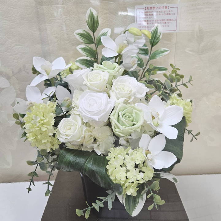 お悔やみのお花 《つかさ》 プリザーブドフラワーお供え ｜雑貨04-PA