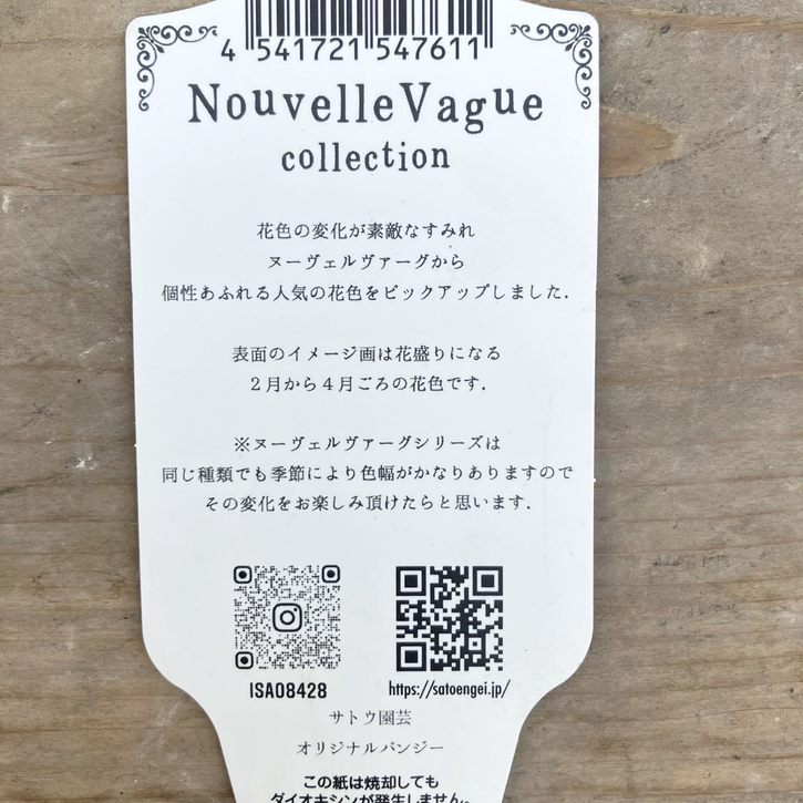 数量限定】ビオラ ヌーヴェルヴァーグ アクアレール 3.5号×3株セット
