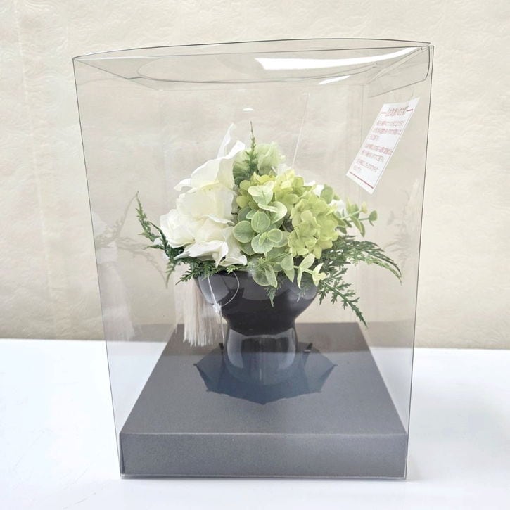 お悔やみのお花 《りょくか》 プリザーブドフラワーお供え