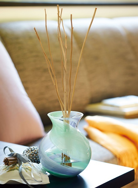 津軽びいどろ 花しずく ブーケポット ラベンダー｜雑貨10-TU