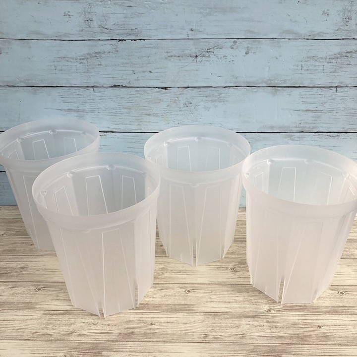 根詰まりしにくい！スリット鉢 6号ロング 4鉢セット ネガミエル