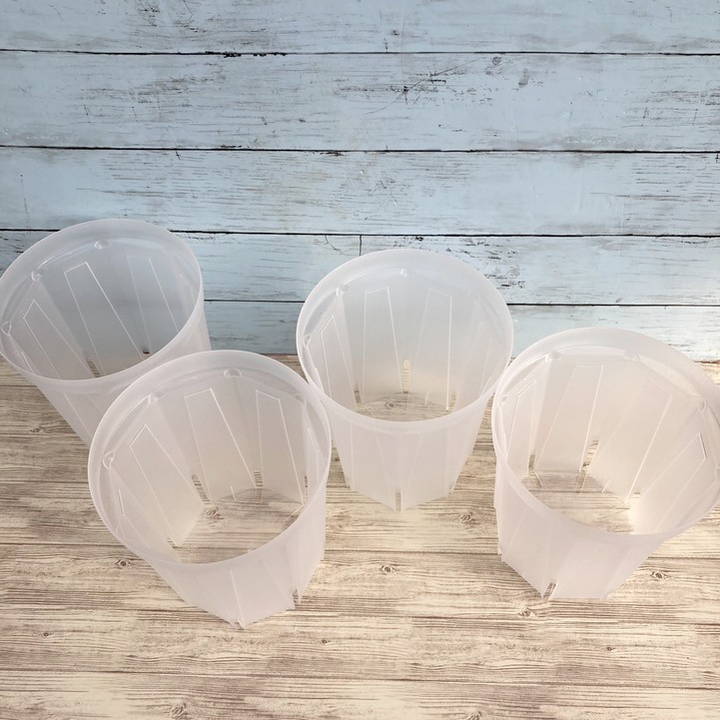 根詰まりしにくい！スリット鉢 6号ロング 4鉢セット ネガミエル