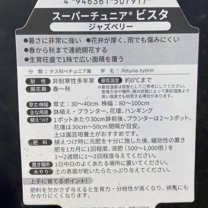 決算P5倍！8/2まで】PW スーパーチュニア ビスタ ジャズベリー 3.5号×3