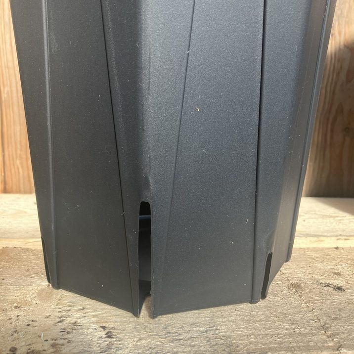 根詰まりしにくい！スリット鉢 8号ロング 3鉢セット（ブラック）｜資材