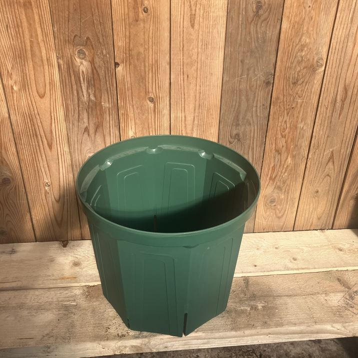 発根済　鉢入り 植木鉢 スリット鉢 根っこつよし 9号 27cm ブラック 6.5リットル