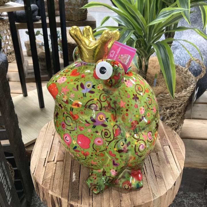 POMME PIDOU社 マネーバンク フロッグ L グリーン（OK1）｜雑貨04-PA