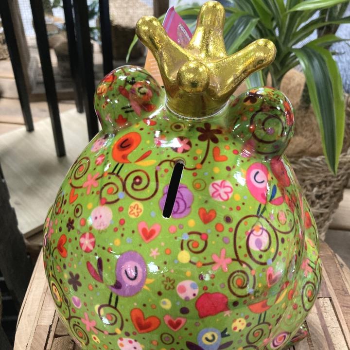 POMME PIDOU社 マネーバンク フロッグ L グリーン（OK1）｜雑貨04-PA