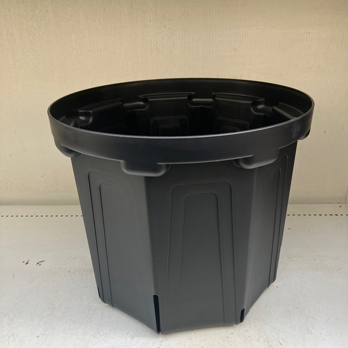 根詰まりしにくい！スリット鉢 約13号 CSM-400（カラー：ブラック