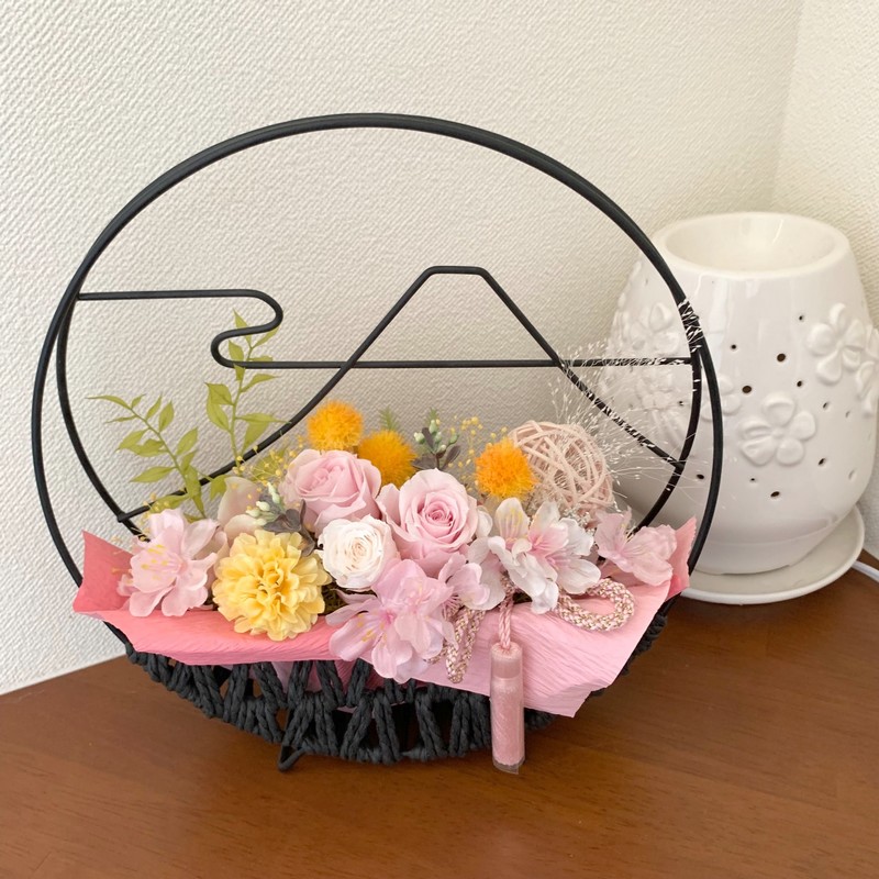 プリザーブドフラワー 春富士 ※お届けに10日程度かかる場合がござい