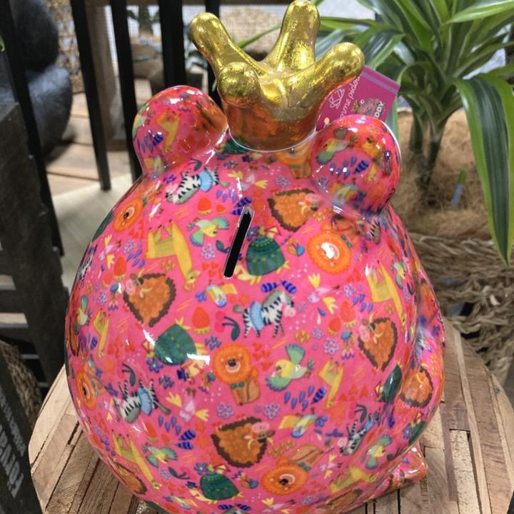 POMME PIDOU社 マネーバンク フロッグ L ピンク（OK3）｜雑貨04-PA