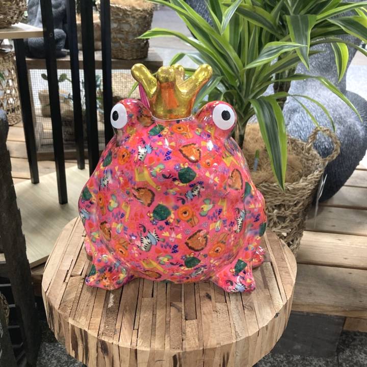 POMME PIDOU社 マネーバンク フロッグ L ピンク（OK3）｜雑貨04-PA