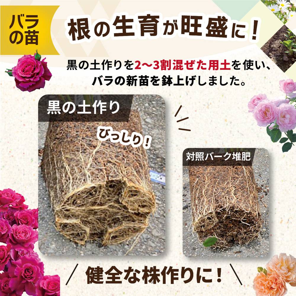 黒の土作り(FFCバーク堆肥)20L入り(植物との同梱不可※沖縄県発送不可)|用土11-TU