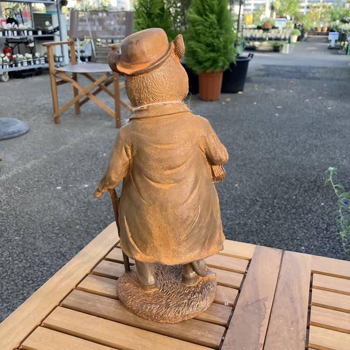 CastIron（鋳鉄）製ガーデンオーナメント マウス教授 Cl-214｜資材04