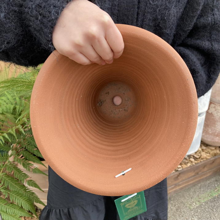 ウィッチフォード　テラコッタ　植木鉢　リリーポット・ユリとリボン ウィッチフォード テラコッタ 植木鉢 リリーポット・ユリと