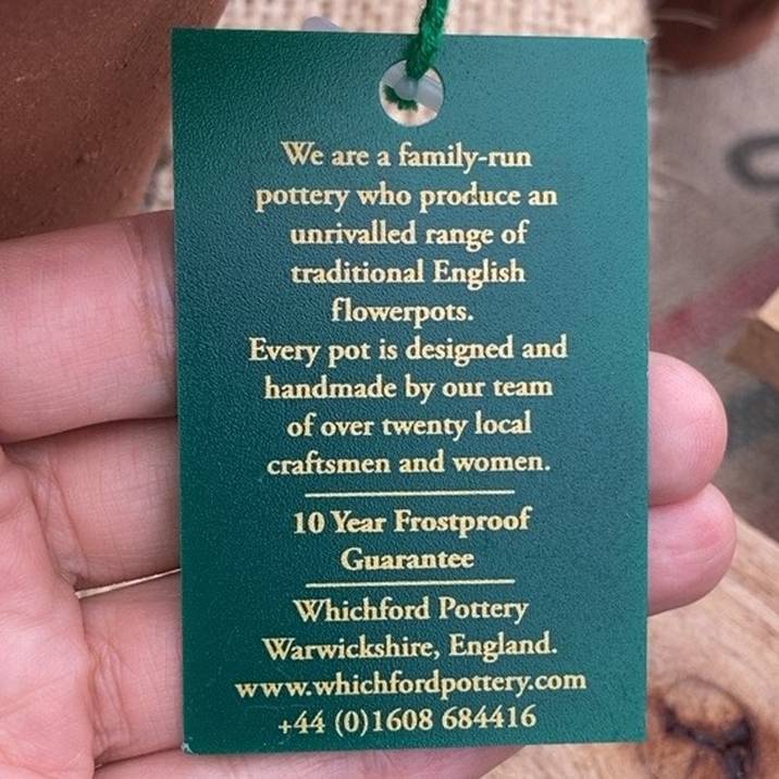 テラコッタ鉢 ウィッチフォード Whichford Armscote Bee Pot 1646(代引き不可)|資材10-KT