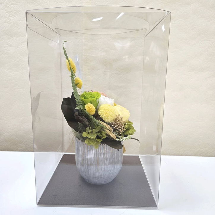 お悔やみのお花 《照月(黄)》 プリザーブドフラワーお供え |雑貨04-PA