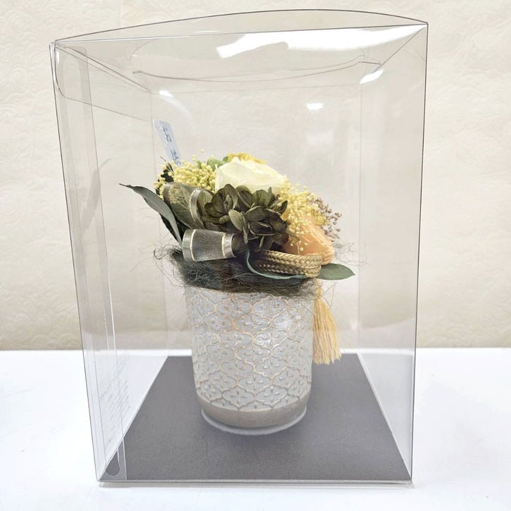 お悔やみのお花 《梢(黄)》 プリザーブドフラワーお供え |雑貨04-PA