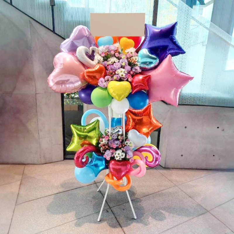 商品サムネイル: バルーンスタンド花 2段　40000円