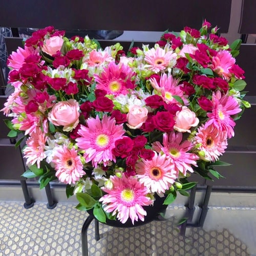 ハート型】お祝いアレンジメント花 20000円 | すべての商品 | 【花助