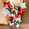 【期間限定】クリスマスカラー バルーンスタンド花 2段　35000円|クリスマスギフト|特集