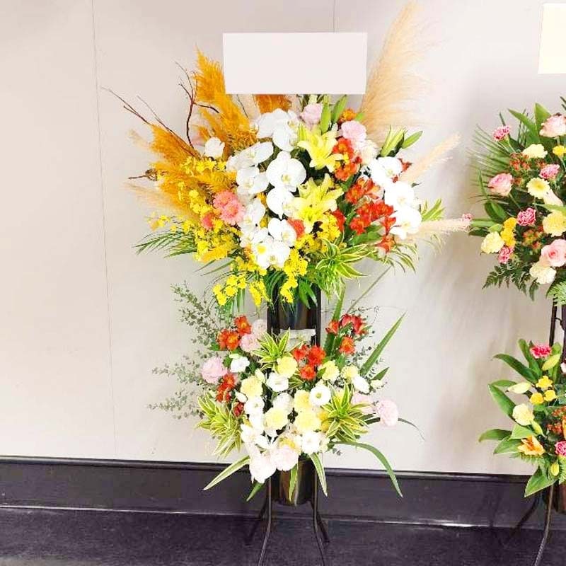 商品サムネイル: 胡蝶蘭入りスタンド花2段　40000円
