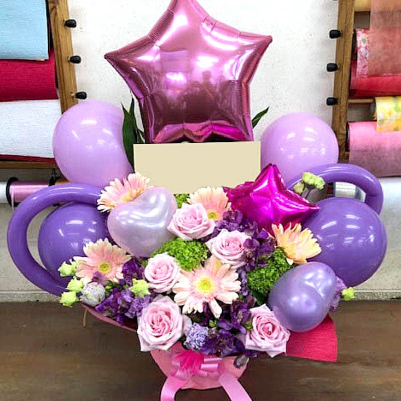 開店祝い　バルーン開店祝い バルーン開店祝い　造花　バルーンアレンジ　バルーンギフト　バルーン　開店　カフェ　サロン バルーンアレンジメント花 16000円 | 開店祝い・開業祝い・開院祝い