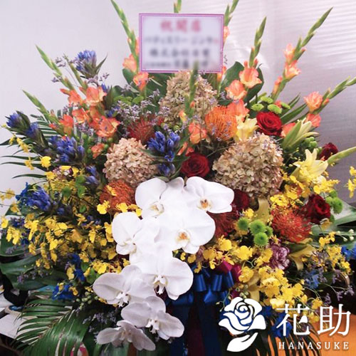 高級♡　最長70cm　造花アレンジメント♡　インテリア　花　薔薇　胡蝶蘭　豪華 ED15_V3_eaac6872-6147-46ee-