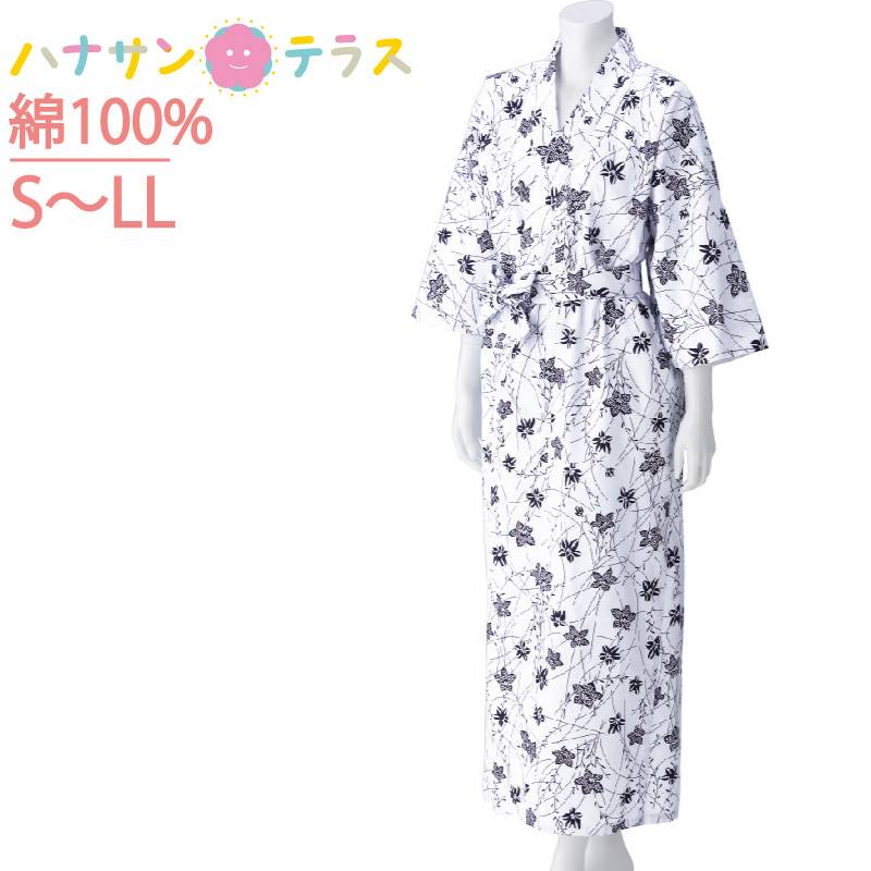 介護 パジャマ 打ち合わせ ガーゼねまき レディース 婦人 用 S M L LL 綿100% 春 夏 秋冬 通年 介護用パジャマ 寝巻き ゆかた 腰紐あり 打合せ コットン 患者衣 介護用衣料 高齢者 女性 シニア 施設 入院 入所 柄お任せ