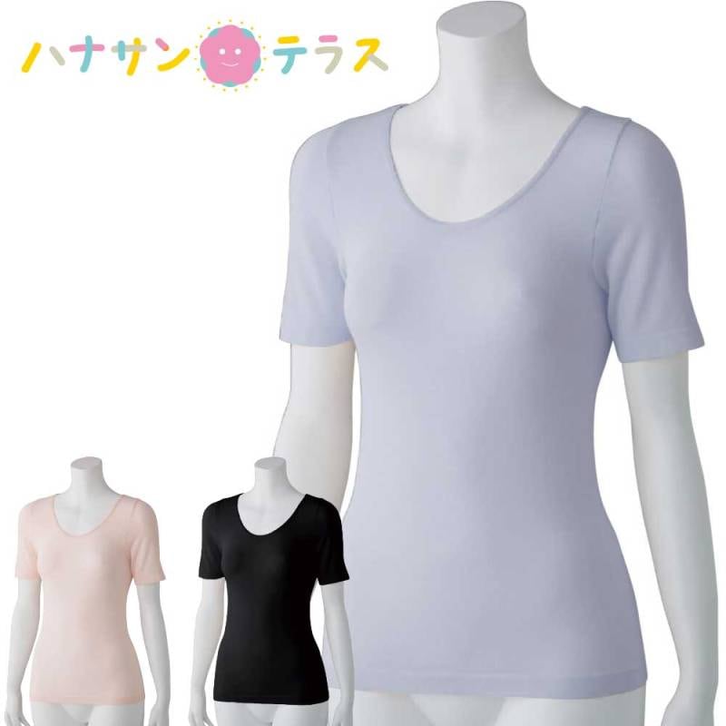 のびのびラクラク半袖インナー M~L L~LL 婦人