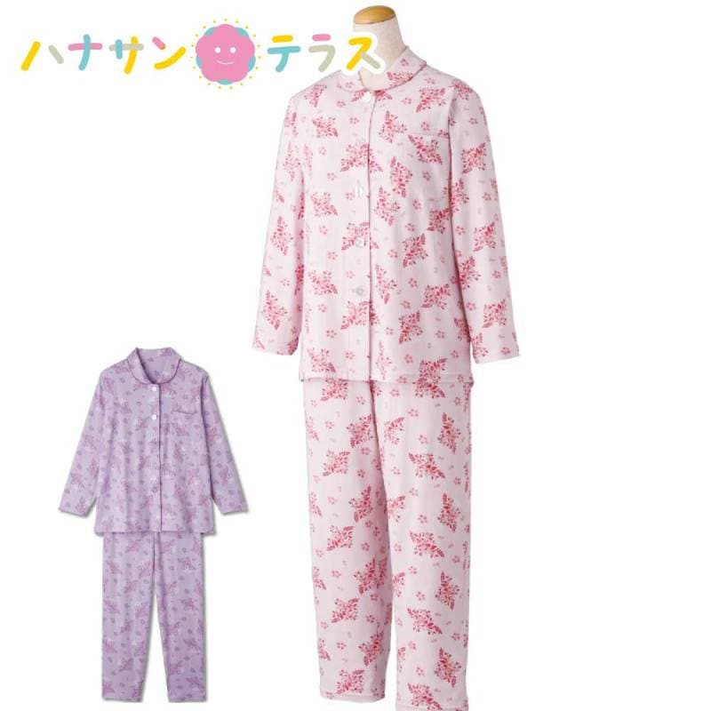 大きめボタンのびのびストレッチパジャマ 3L 4L 婦人 NOBI AID