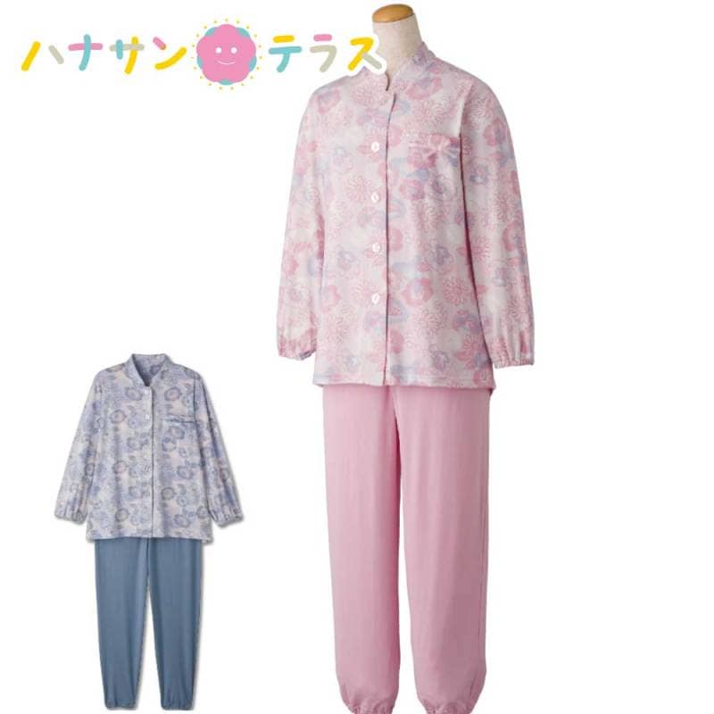 ワンタッチのびのびストレッチパジャマ 3L 4L 乾燥機OK 婦人 NOBI AID
