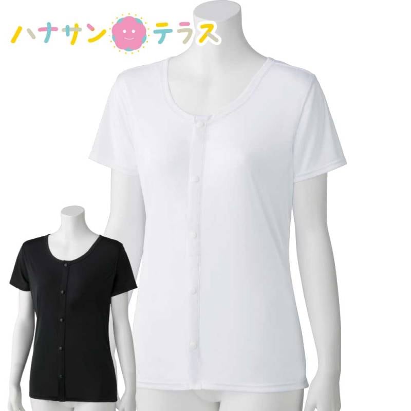 着ている感じがしない軽量3分袖ホックインナー Ｓ・Ｍ・Ｌ・ＬＬ レディース 婦人 用　　
