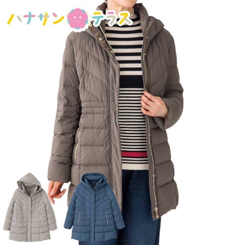 楽伸びストレッチダウンコート M L LL 婦人