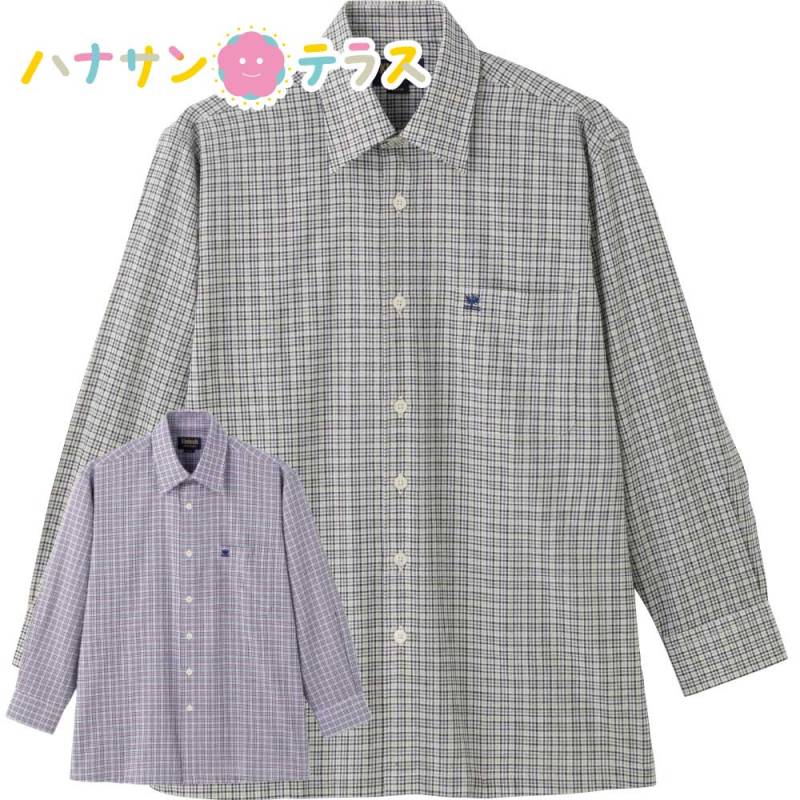 しじら袖丈ぴったりシャツ Ｍ・Ｌ・ＬＬ メンズ 紳士 用