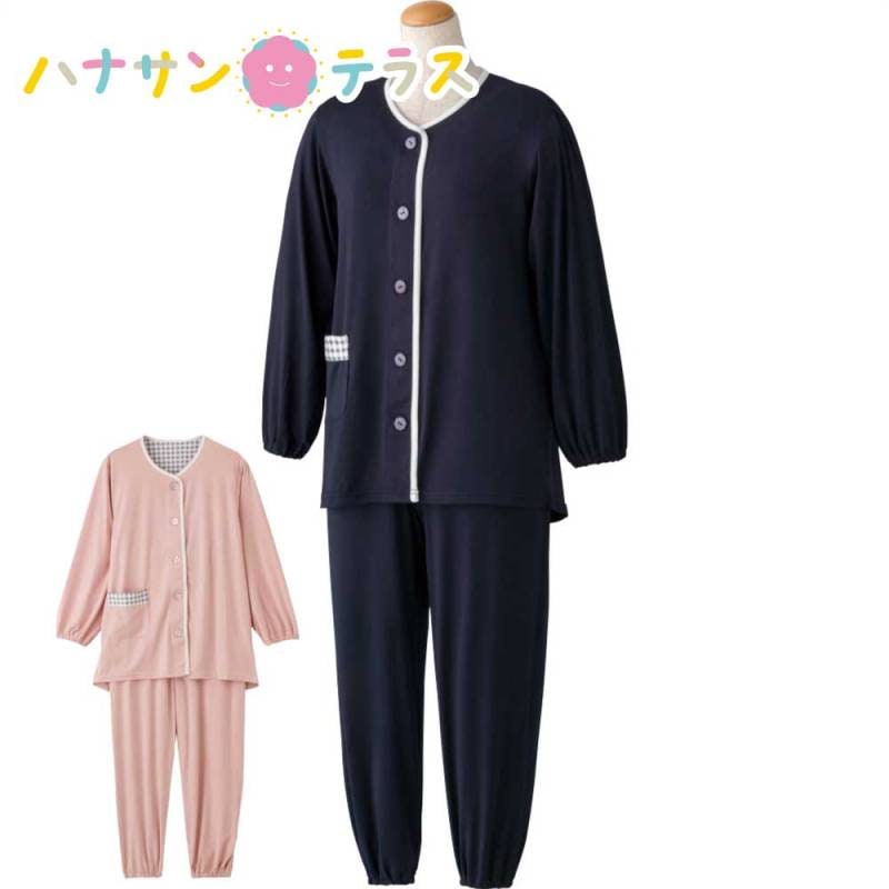 ワンタッチのびのびストレッチパジャマ S M L LL 婦人 用 NOBI AID