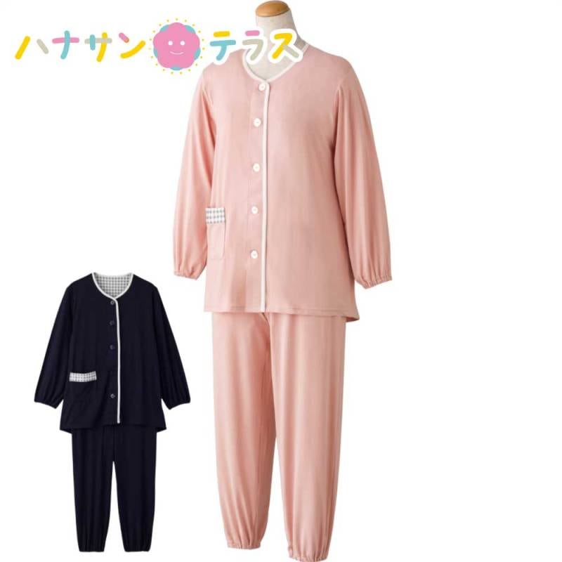 大きめボタンのびのびストレッチパジャマ 3L 4L 婦人 用 NOBI AID