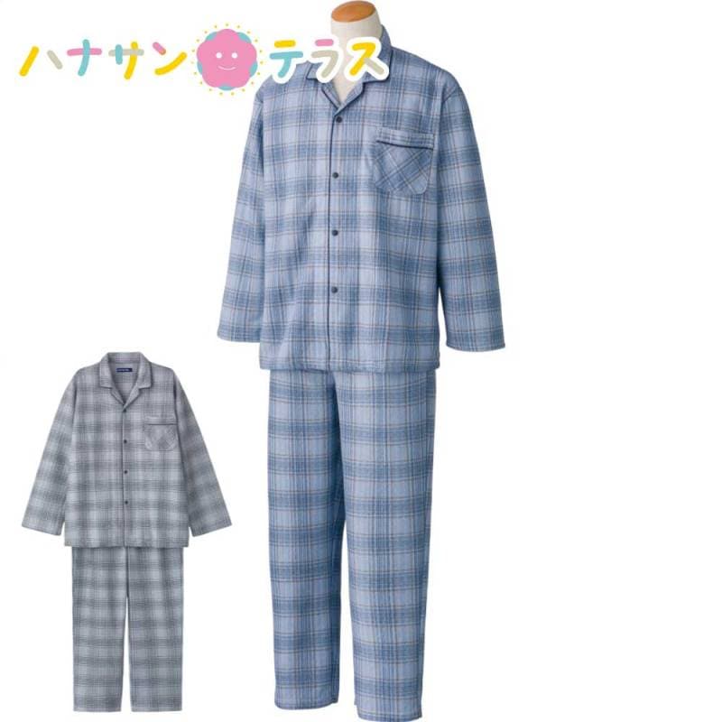 ホックキルトパジャマ M L メンズ 紳士 用