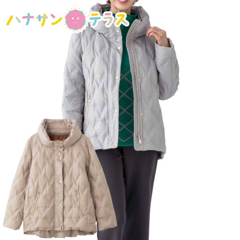 シームレスダウンジャケット M L レディース 婦人 用