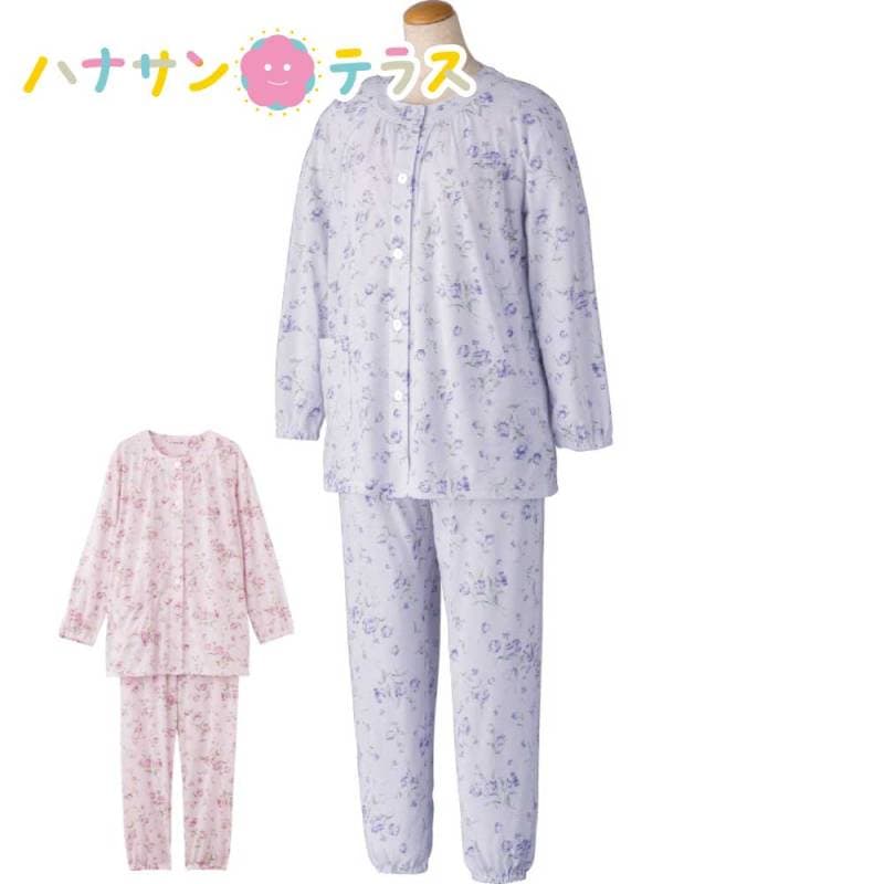ワンタッチ天竺パジャマ 3L 4L レディース 婦人 用