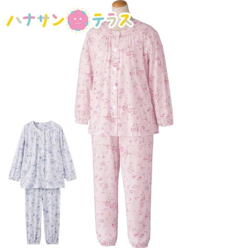 ワンタッチ天竺プチサイズパジャマ M L Ｐ  レディース 婦人 用