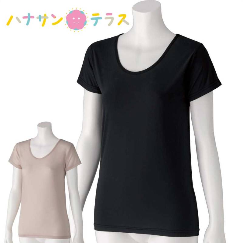 のびのびラクラク半袖インナー M L LL レディース 婦人 用