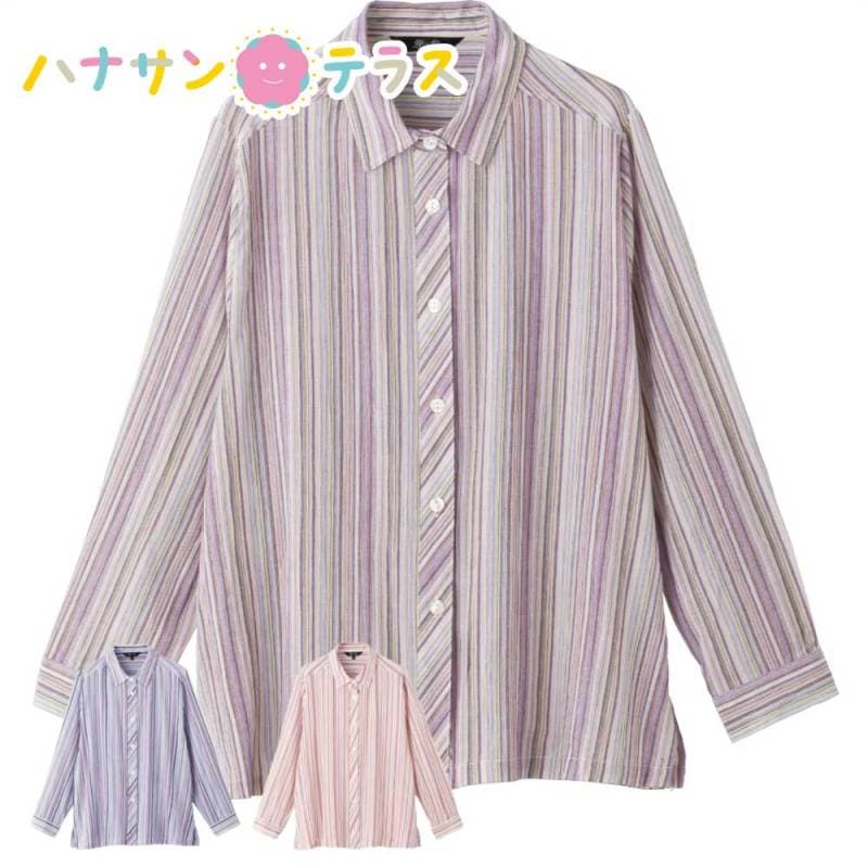 綿100％楊柳ブラウス M L レディース 婦人 用　　