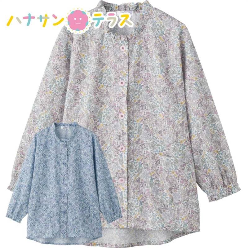 斜め釦ホールブラウス M~L S LL レディース 婦人 用　　