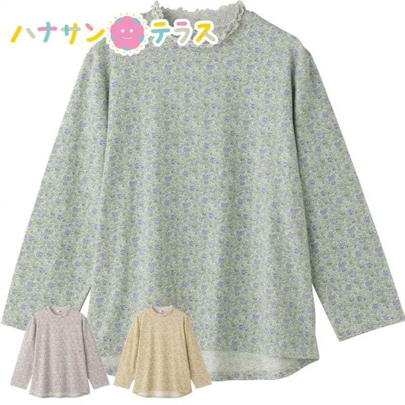 綿ストレッチ後ろ長めＴシャツ M~L LL レディース 婦人 用　　